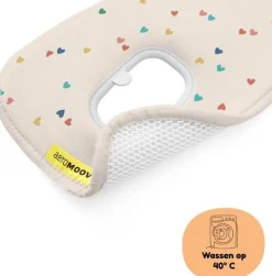 Aeromoov Baby Autostoel|Veiligheid Onderweg * Air Layer Autostoel Groep 0+ Confetti Hearts Beige