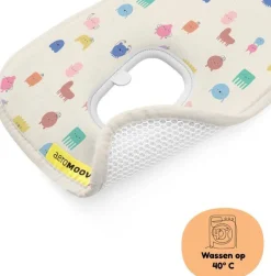 Aeromoov Baby Autostoel|Veiligheid Onderweg * Air Layer Autostoel Groep 0+ Funny Shapes Zand