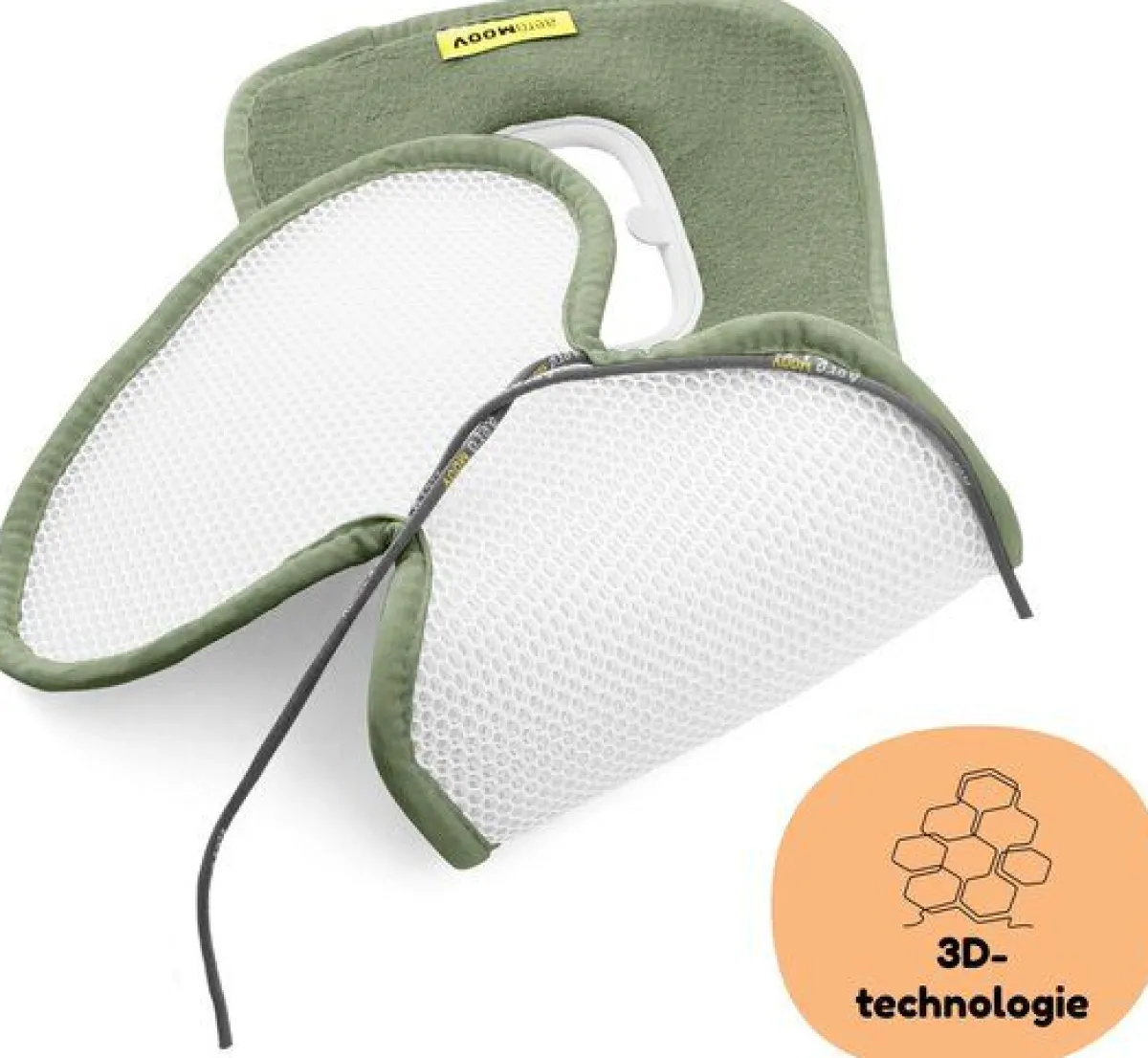 Aeromoov Baby Autostoel|Veiligheid Onderweg * Air Layer Autostoel Groep 0+ Green Moss Groen