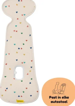 Aeromoov Peuter Autostoel|Veiligheid Onderweg * Air Layer Autostoel Groep 1 Confetti Hearts Beige