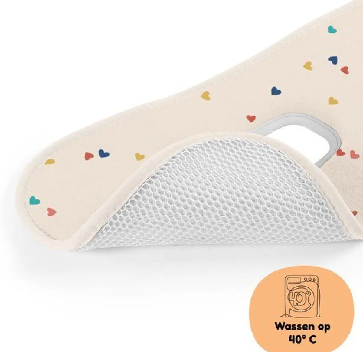 Aeromoov Peuter Autostoel|Veiligheid Onderweg * Air Layer Autostoel Groep 1 Confetti Hearts Beige