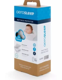 AeroSleep Overige Accessoires|Veiligheid In Bed * Baby Protect Matrasbeschermer Wit 34x75 cm