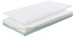 AeroSleep Matrassen * Matras EvoDuo Pakket met 3D-beschermer 70 x 140 cm Wit