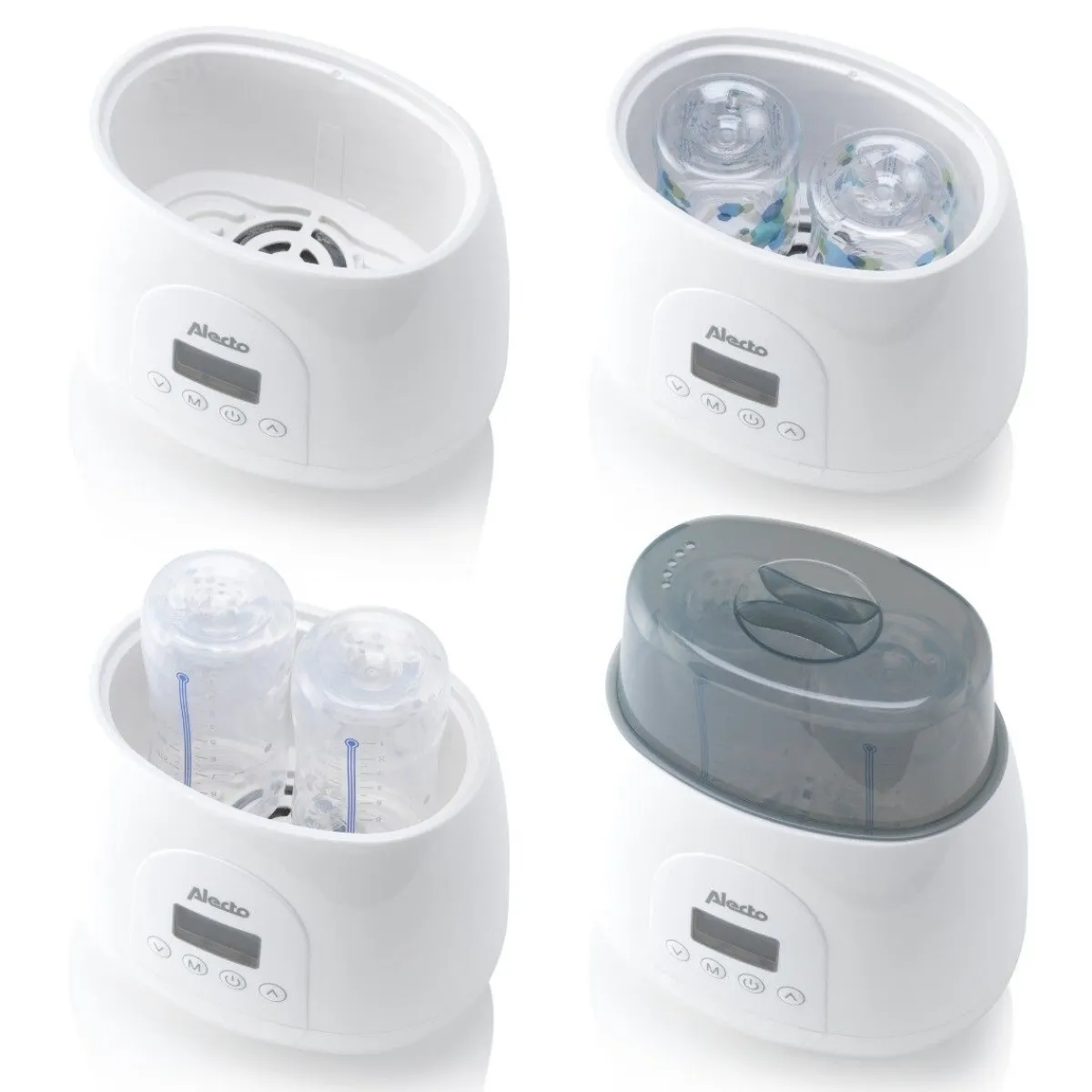 Alecto Flesverwarmers * Flessenwarmer BW700TWIN Digitaal Dubbel Wit