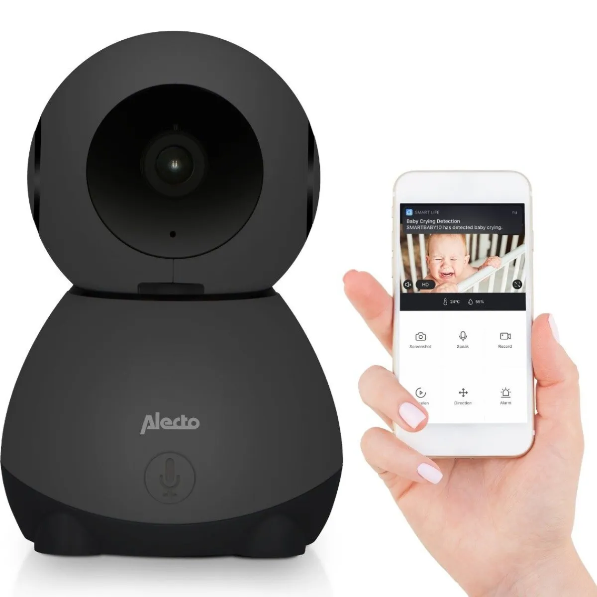 Alecto Babyfoons|Babyfoons * Smartbaby Wifi Babyfoon Zwart
