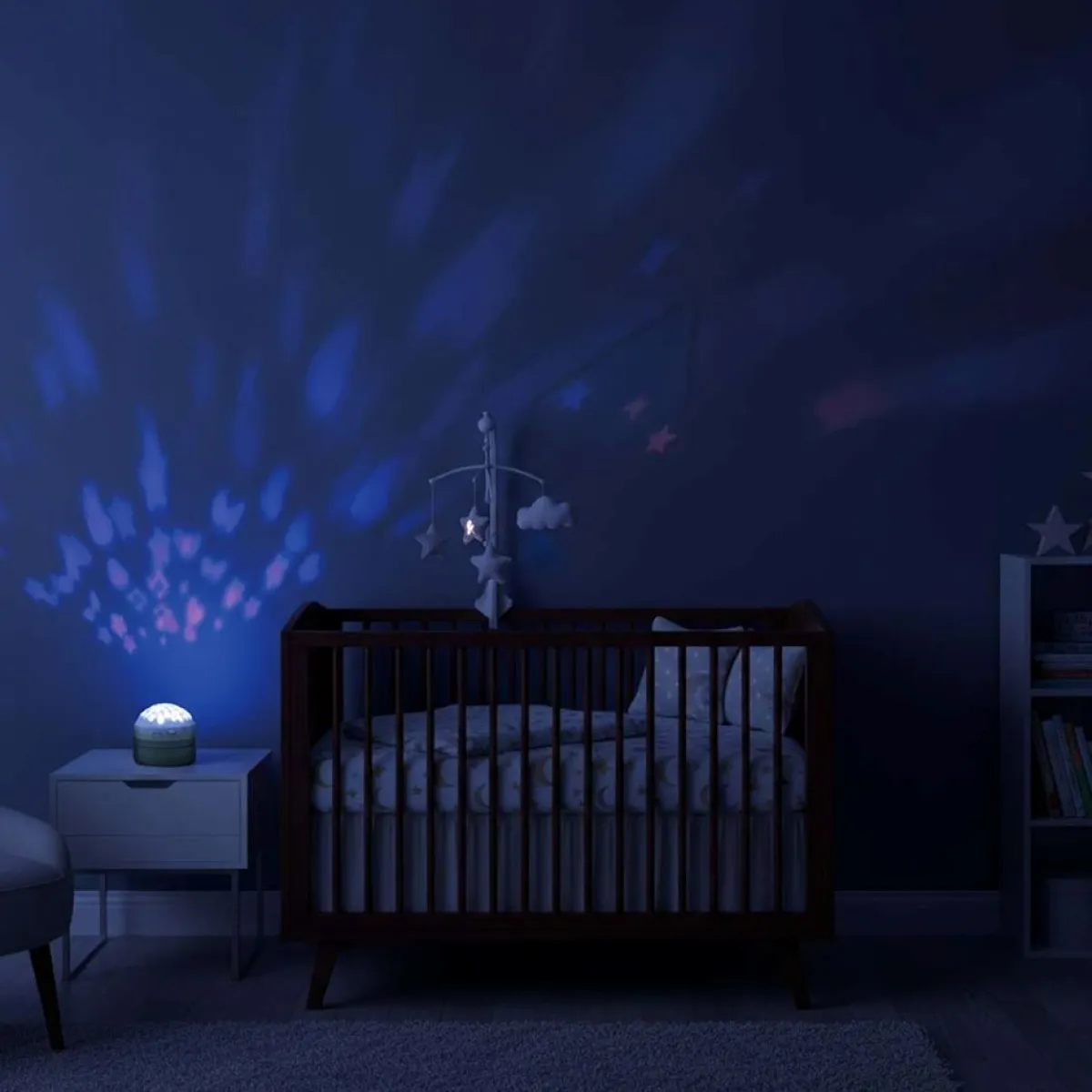 Alecto Nachtlampjes * Sterrenprojector met White Noise Geluiden BC130 Groen