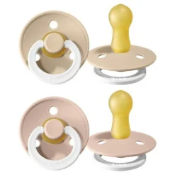 Bibs Fopspenen * Fopspeen 2-Pack Night Maat 1 Vanilla - Blush Roze