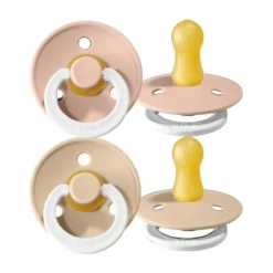 Bibs Fopspenen * Fopspeen 2-Pack Night Maat 2 Vanilla - Blush Roze