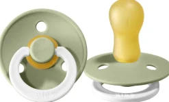 Bibs Fopspenen * Fopspeen 2-Pack Night Maat 3 Sage - Cloud Multicolor
