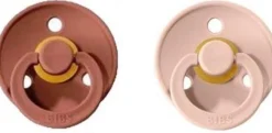 Bibs Fopspenen * 2-Pack Fopspenen Maat 1 Woodchuck - Blush