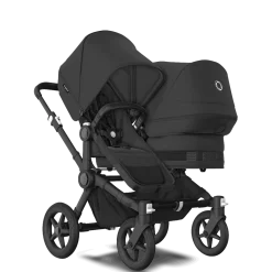 Bugaboo Combi Kinderwagens * Donkey5 Duo Kinderwagen Black - Midnight Black