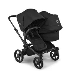 Bugaboo Combi Kinderwagens * Duo Kinderwagen Donkey 6 Compleet Black - Heritage Black Zwart