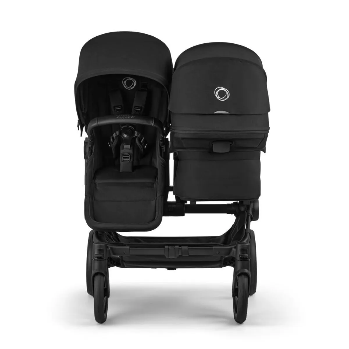 Bugaboo Combi Kinderwagens * Duo Kinderwagen Donkey 6 Compleet Black - Heritage Black Zwart