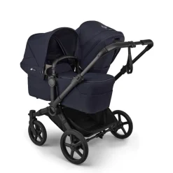 Bugaboo Combi Kinderwagens * Duo Kinderwagen Donkey 6 Compleet Black - Deep Indigo Blauw