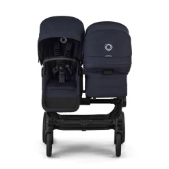 Bugaboo Combi Kinderwagens * Duo Kinderwagen Donkey 6 Compleet Black - Deep Indigo Blauw