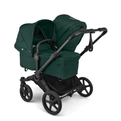 Bugaboo Combi Kinderwagens * Duo Kinderwagen Donkey 6 Compleet Black - Fern Green Groen