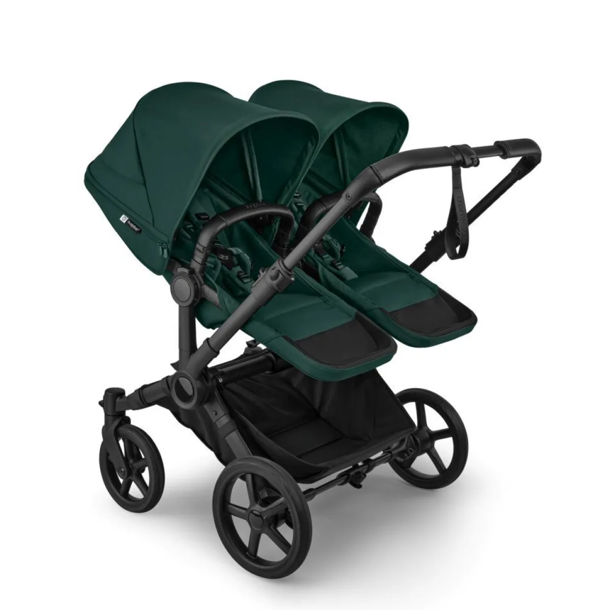Bugaboo Combi Kinderwagens * Duo Kinderwagen Donkey 6 Compleet Black - Fern Green Groen