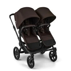 Bugaboo Combi Kinderwagens * Duo Kinderwagen Donkey 6 Compleet Black - Cocoa Brown Bruin