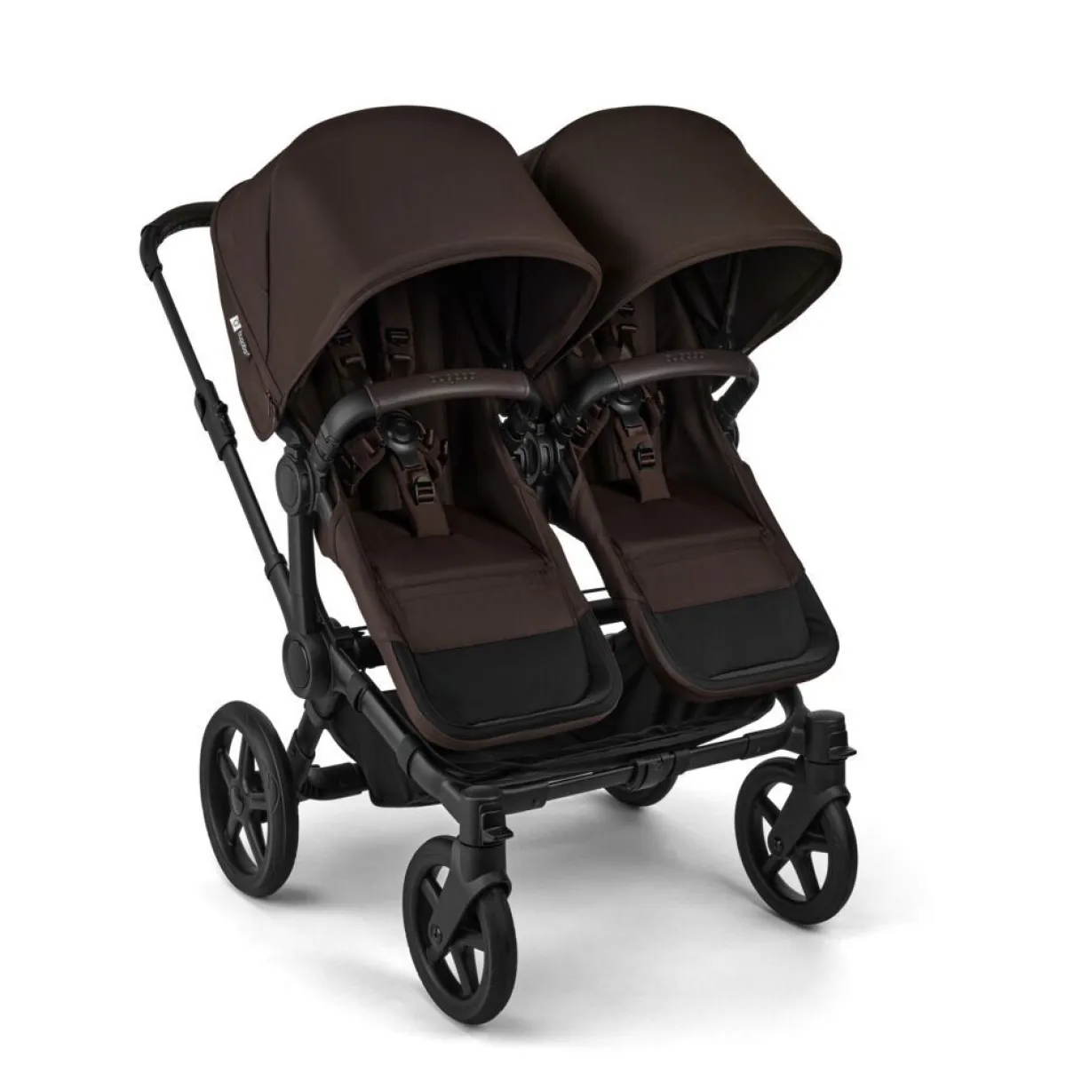Bugaboo Combi Kinderwagens * Duo Kinderwagen Donkey 6 Compleet Black - Cocoa Brown Bruin