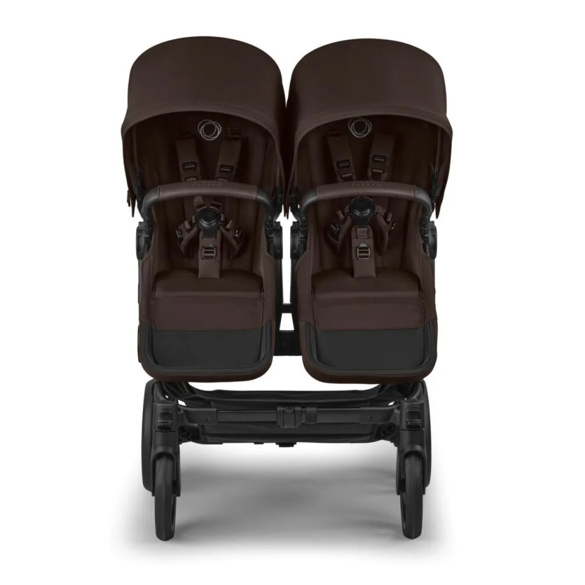 Bugaboo Combi Kinderwagens * Duo Kinderwagen Donkey 6 Compleet Black - Cocoa Brown Bruin
