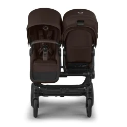 Bugaboo Combi Kinderwagens * Duo Kinderwagen Donkey 6 Compleet Black - Cocoa Brown Bruin