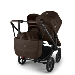 Bugaboo Combi Kinderwagens * Duo Kinderwagen Donkey 6 Compleet Black - Cocoa Brown Bruin