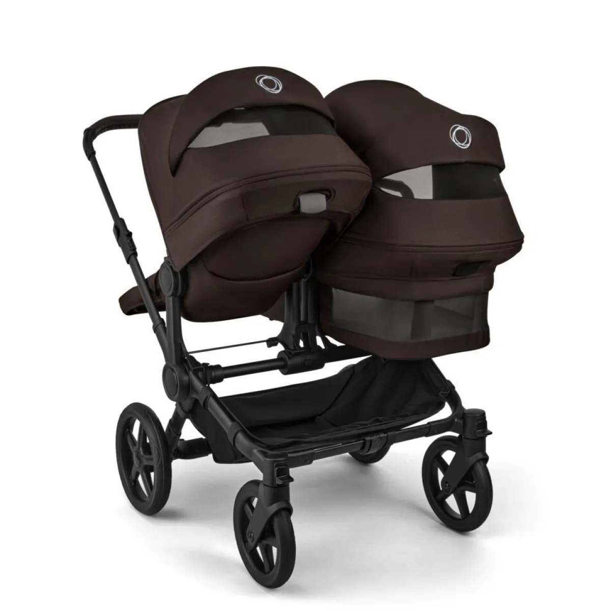 Bugaboo Combi Kinderwagens * Duo Kinderwagen Donkey 6 Compleet Black - Cocoa Brown Bruin