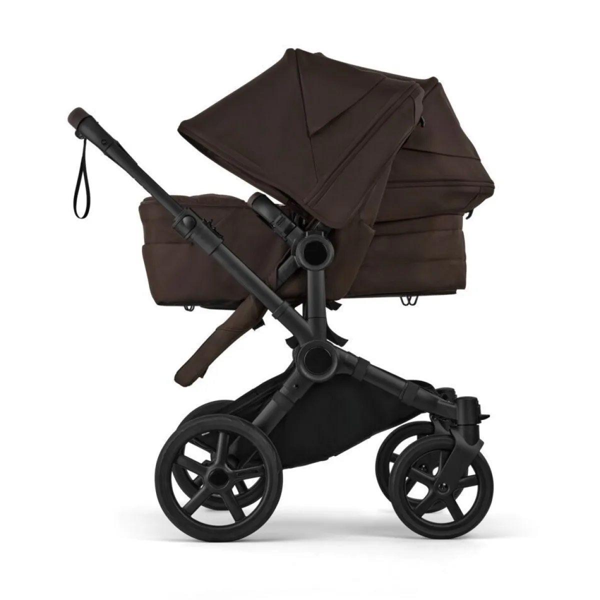 Bugaboo Combi Kinderwagens * Duo Kinderwagen Donkey 6 Compleet Black - Cocoa Brown Bruin