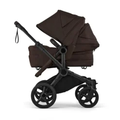 Bugaboo Combi Kinderwagens * Duo Kinderwagen Donkey 6 Compleet Black - Cocoa Brown Bruin