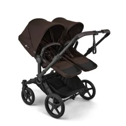 Bugaboo Combi Kinderwagens * Duo Kinderwagen Donkey 6 Compleet Black - Cocoa Brown Bruin