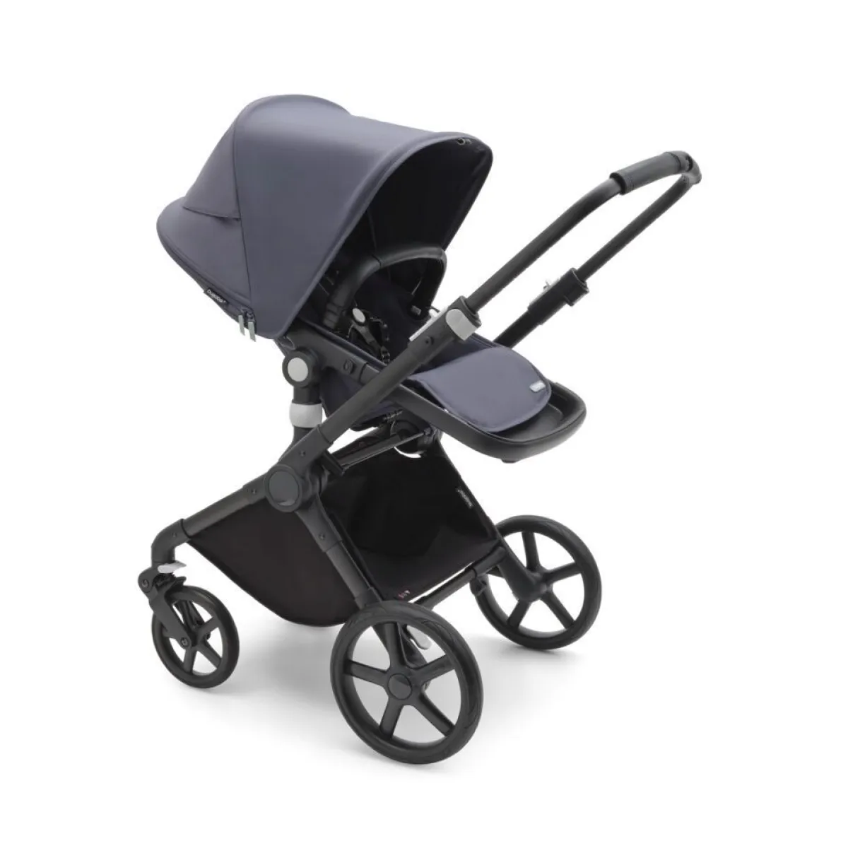 Bugaboo Combi Kinderwagens * Fox Cub Kinderwagen Compleet Black - Stormy Blue Blauw