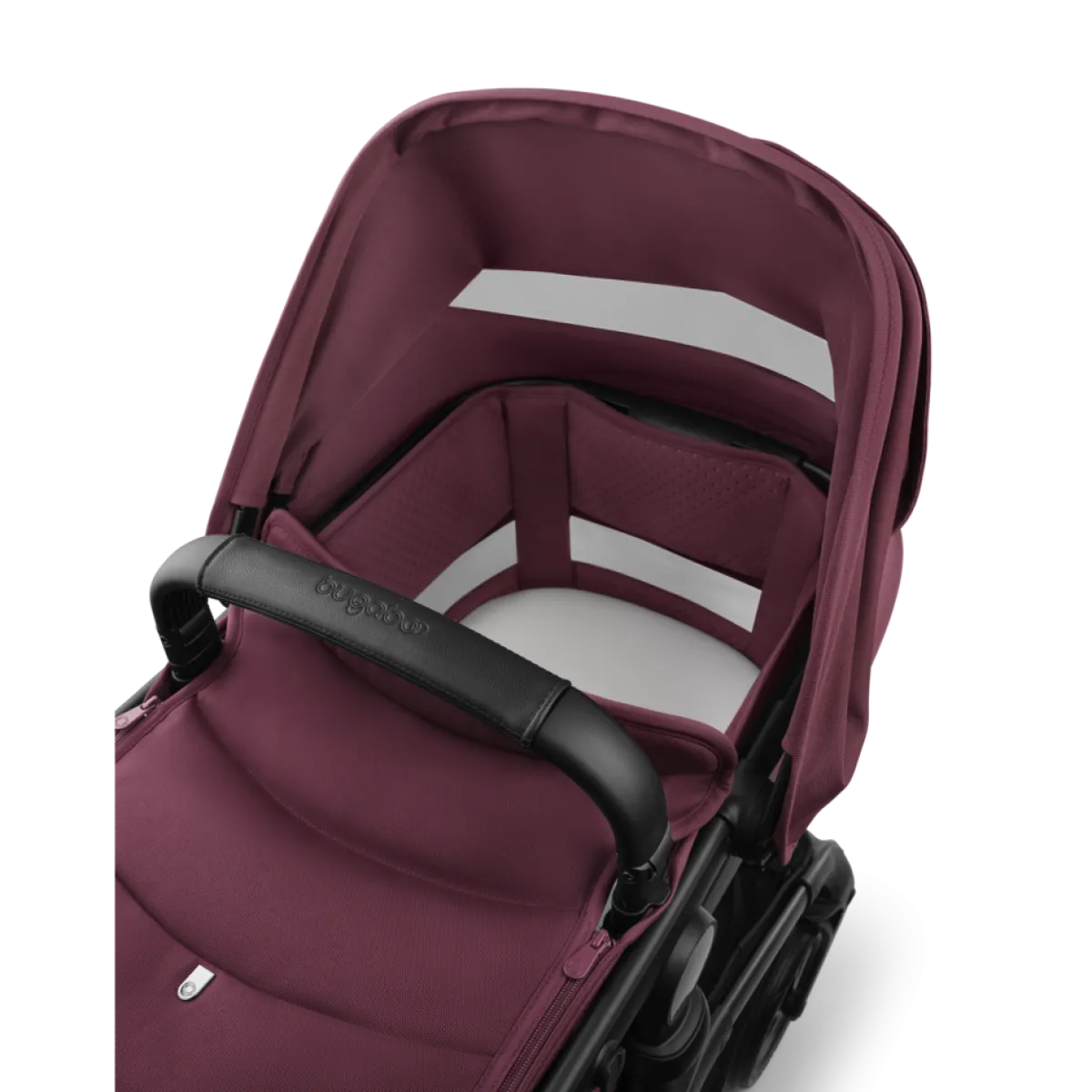 Bugaboo Combi Kinderwagens * Fox 5 Renew Kinderwagen Compleet Black - Dark Cherry Rood