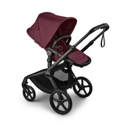 Bugaboo Combi Kinderwagens * Fox 5 Renew Kinderwagen Compleet Black - Dark Cherry Rood