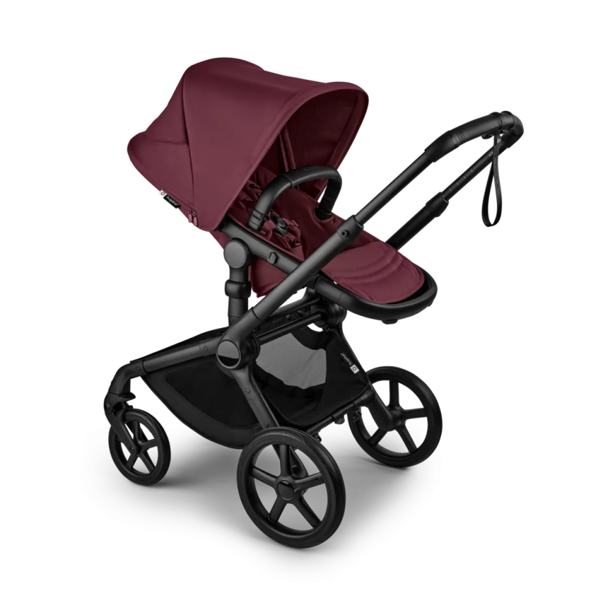 Bugaboo Combi Kinderwagens * Fox 5 Renew Kinderwagen Compleet Black - Dark Cherry Rood