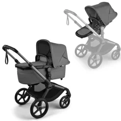 Bugaboo Combi Kinderwagens * Fox 5 Renew Kinderwagen Compleet Graphite - Moon Grey Grijs