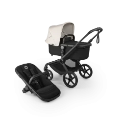 Bugaboo Combi Kinderwagens * Fox 5 Renew Kinderwagen Compleet Black - Heritage Black - Misty White Wit