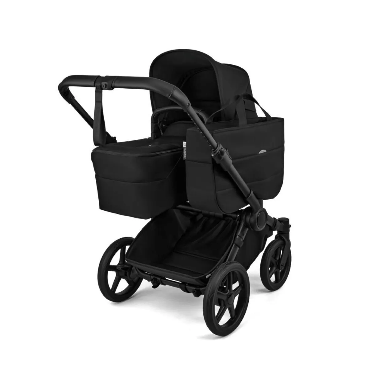Bugaboo Combi Kinderwagens * Mono Kinderwagen Donkey 6 Compleet Black - Heritage Black Zwart