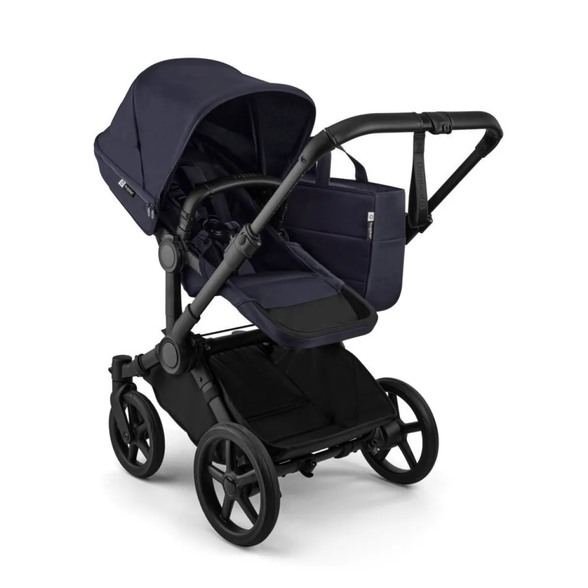 Bugaboo Combi Kinderwagens * Mono Kinderwagen Donkey 6 Compleet Black - Deep Indigo Blauw
