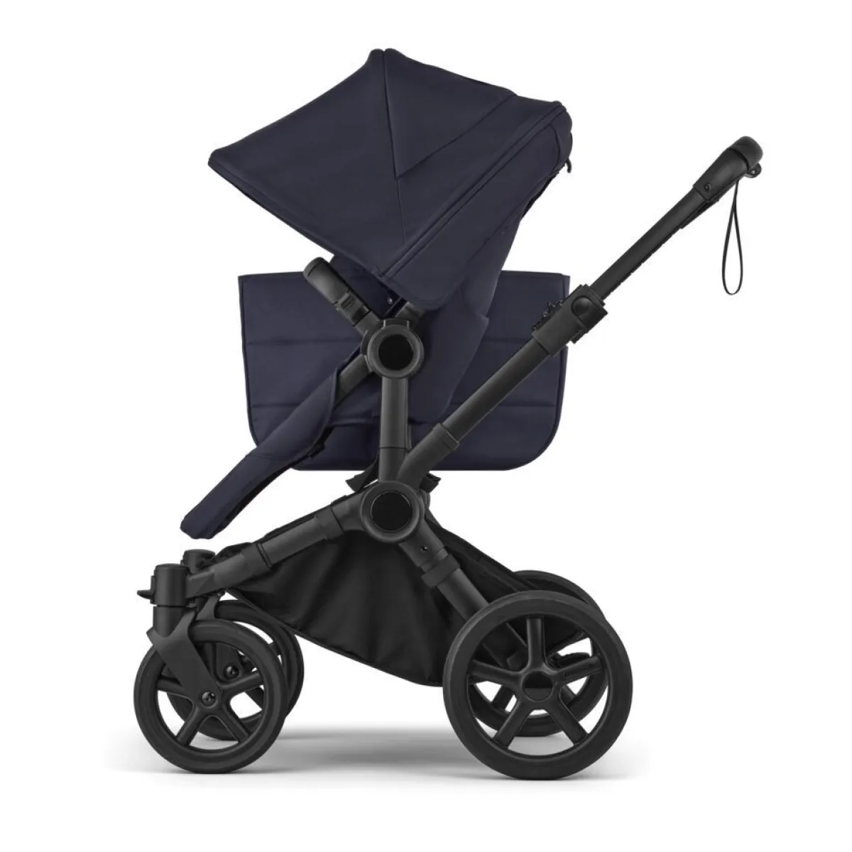 Bugaboo Combi Kinderwagens * Mono Kinderwagen Donkey 6 Compleet Black - Deep Indigo Blauw