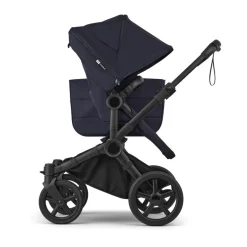 Bugaboo Combi Kinderwagens * Mono Kinderwagen Donkey 6 Compleet Black - Deep Indigo Blauw