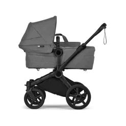 Bugaboo Combi Kinderwagens * Mono Kinderwagen Donkey 6 Compleet Black - Moon Grey Grijs