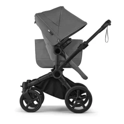 Bugaboo Combi Kinderwagens * Mono Kinderwagen Donkey 6 Compleet Black - Moon Grey Grijs
