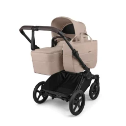 Bugaboo Combi Kinderwagens * Mono Kinderwagen Donkey 6 Compleet Black - Desert Melange Taupe