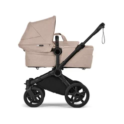 Bugaboo Combi Kinderwagens * Mono Kinderwagen Donkey 6 Compleet Black - Desert Melange Taupe