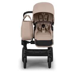 Bugaboo Combi Kinderwagens * Mono Kinderwagen Donkey 6 Compleet Black - Desert Melange Taupe