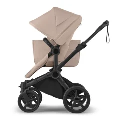 Bugaboo Combi Kinderwagens * Mono Kinderwagen Donkey 6 Compleet Black - Desert Melange Taupe