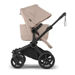 Bugaboo Combi Kinderwagens * Mono Kinderwagen Donkey 6 Compleet Black - Desert Melange Taupe