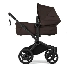 Bugaboo Combi Kinderwagens * Mono Kinderwagen Donkey 6 Compleet Black - Cocoa Brown Bruin