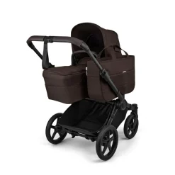 Bugaboo Combi Kinderwagens * Mono Kinderwagen Donkey 6 Compleet Black - Cocoa Brown Bruin