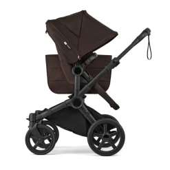 Bugaboo Combi Kinderwagens * Mono Kinderwagen Donkey 6 Compleet Black - Cocoa Brown Bruin